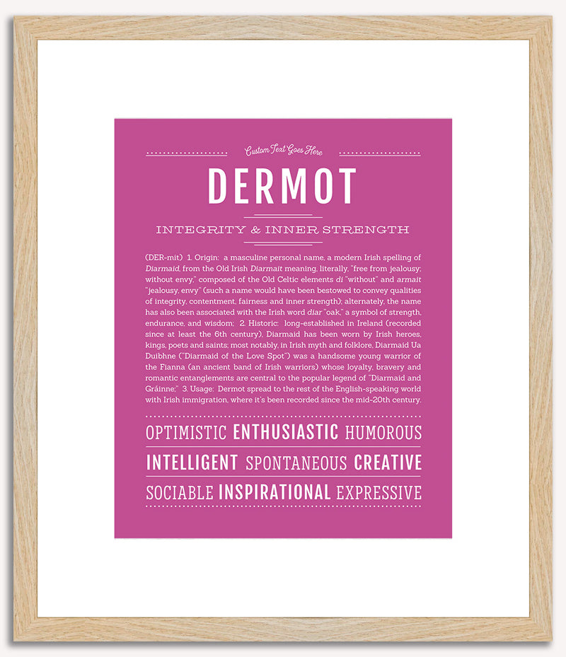 Dermot | Name Art Print