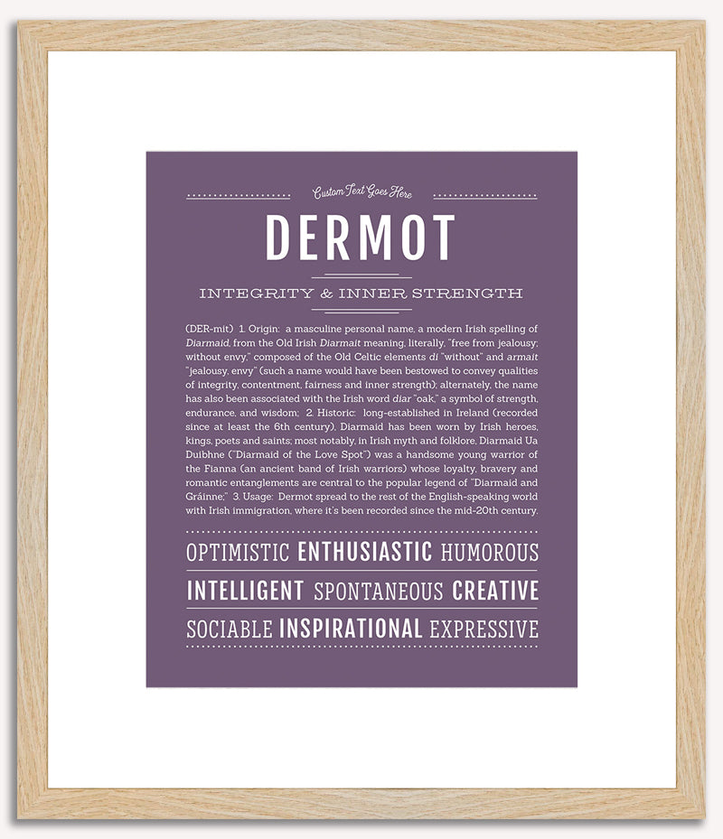Dermot | Name Art Print