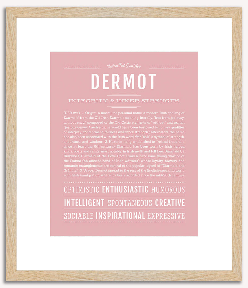 Dermot | Name Art Print