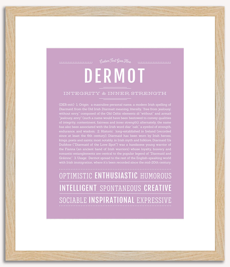 Dermot | Name Art Print