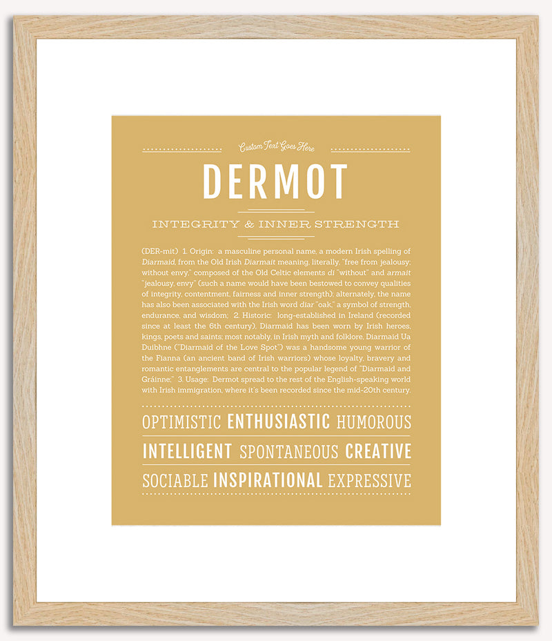 Dermot | Name Art Print