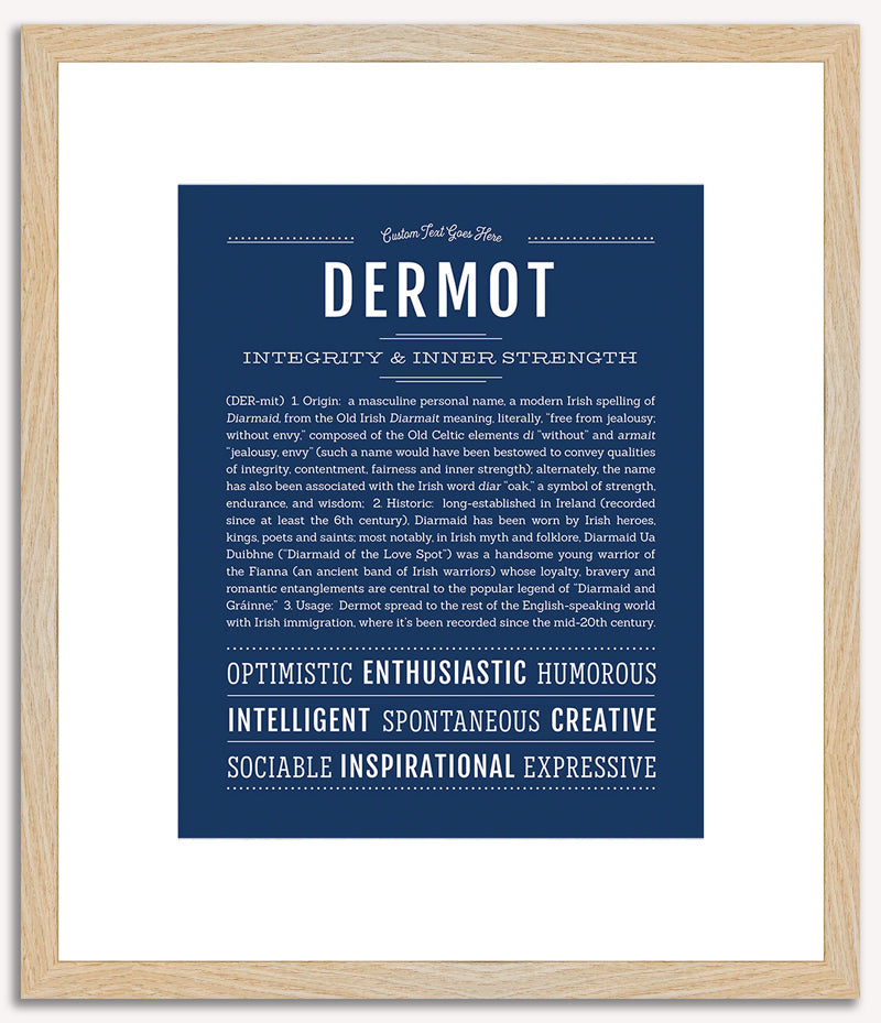 Dermot | Name Art Print