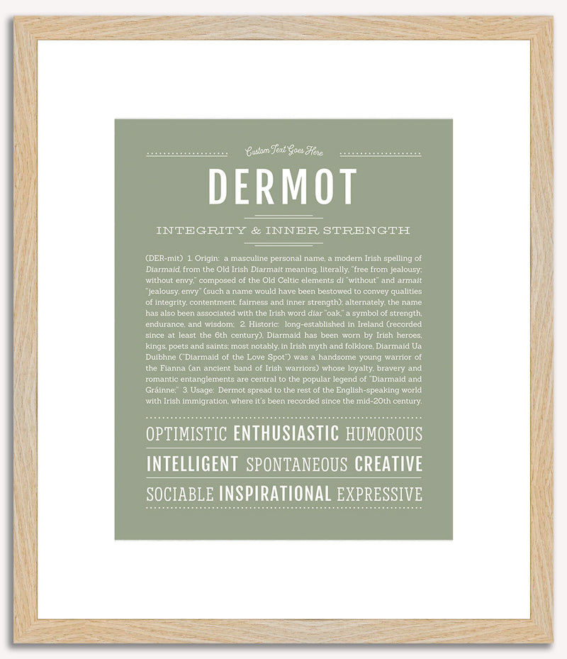 Dermot | Name Art Print