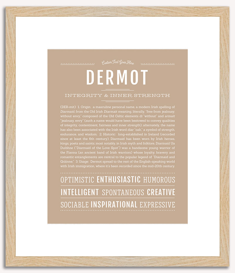 Dermot | Name Art Print