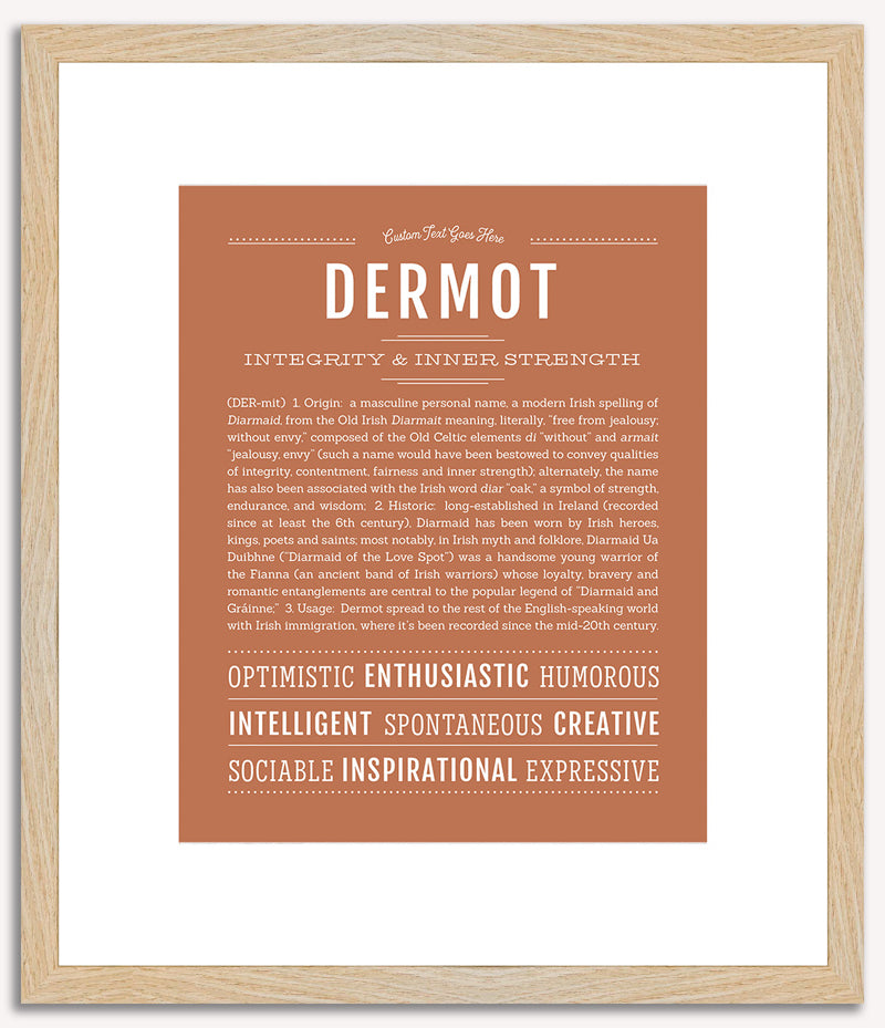 Dermot | Name Art Print