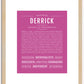 Derrick | Name Art Print