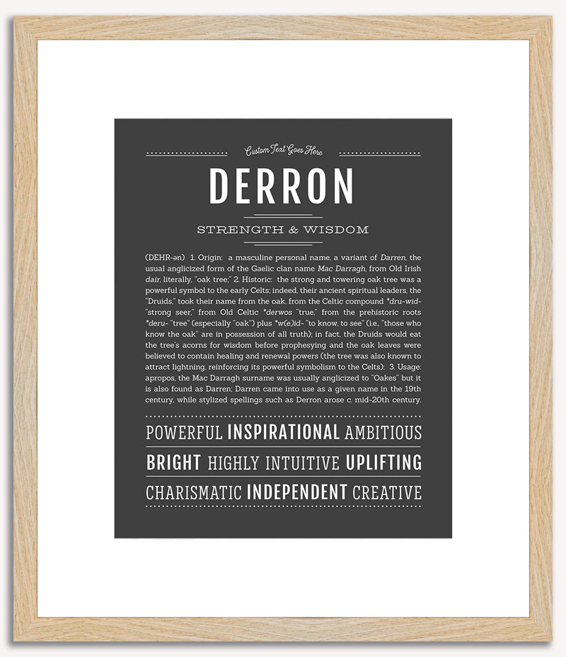 Derron | Name Art Print