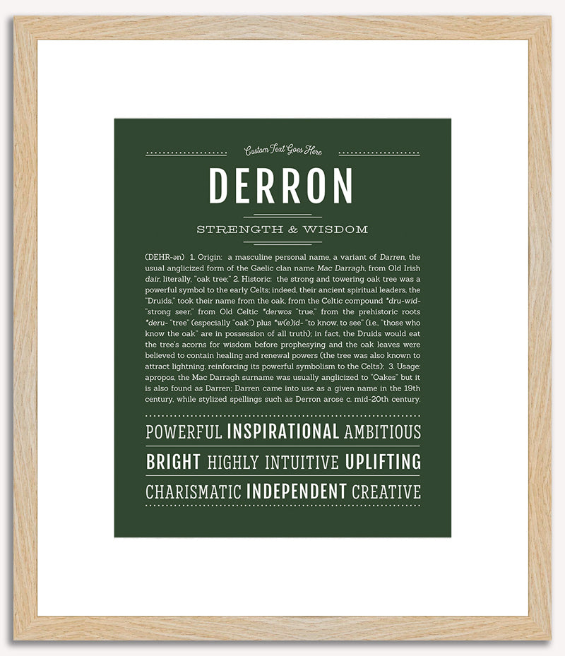 Derron | Name Art Print