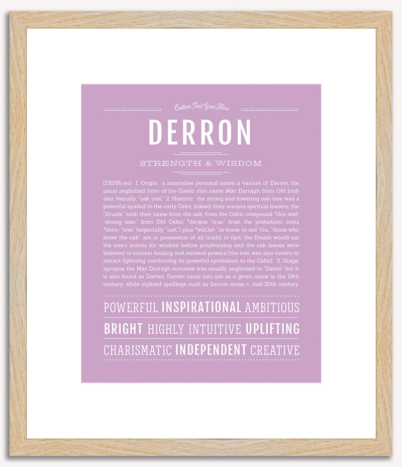 Derron | Name Art Print