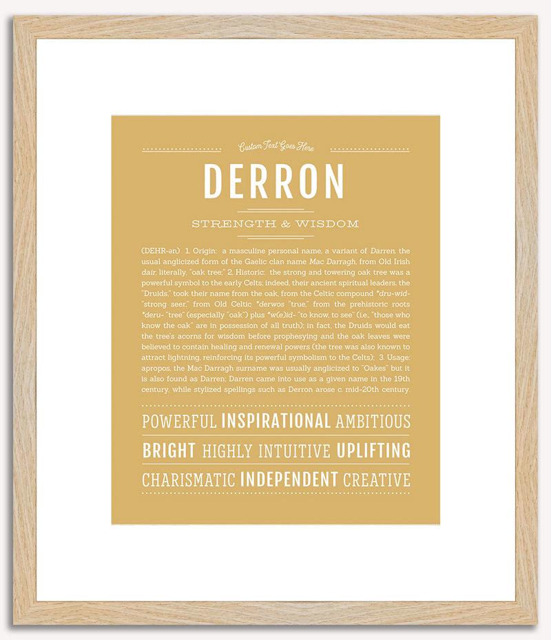 Derron | Name Art Print