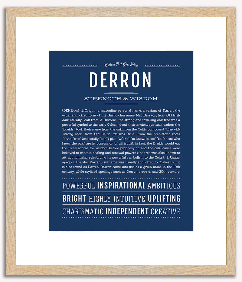 Derron | Name Art Print