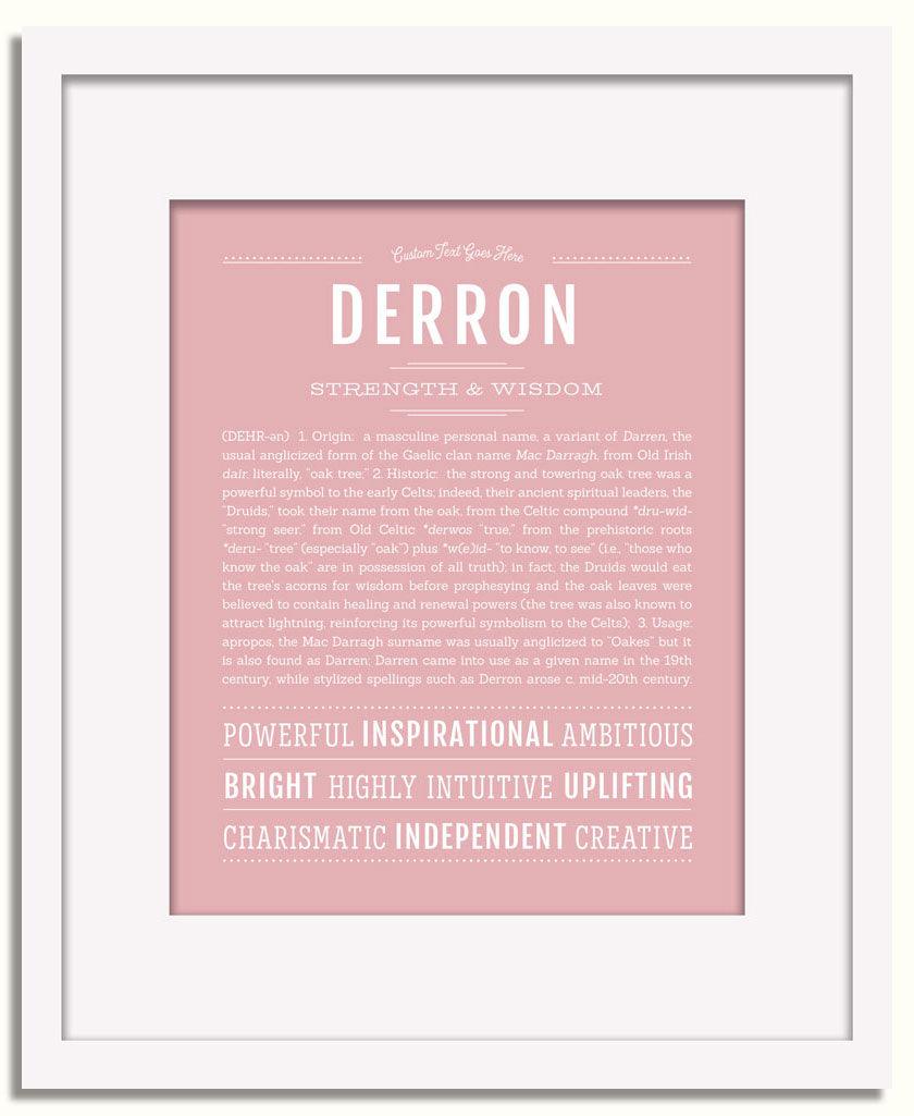 Frame Options | Dusty Rose | White Frame, Matted