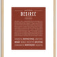 Desiree | Name Art Print