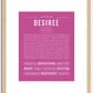 Desiree | Name Art Print