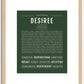 Desiree | Name Art Print