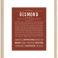 Desmond | Name Art Print