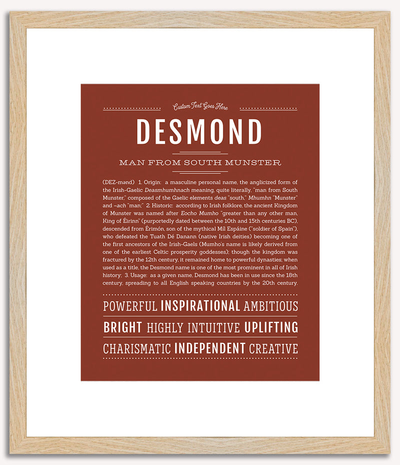 Desmond | Name Art Print