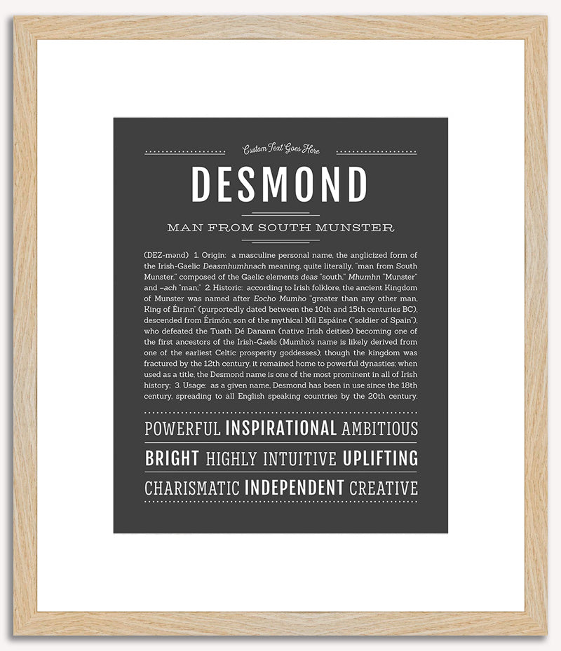 Desmond | Name Art Print