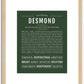 Desmond | Name Art Print