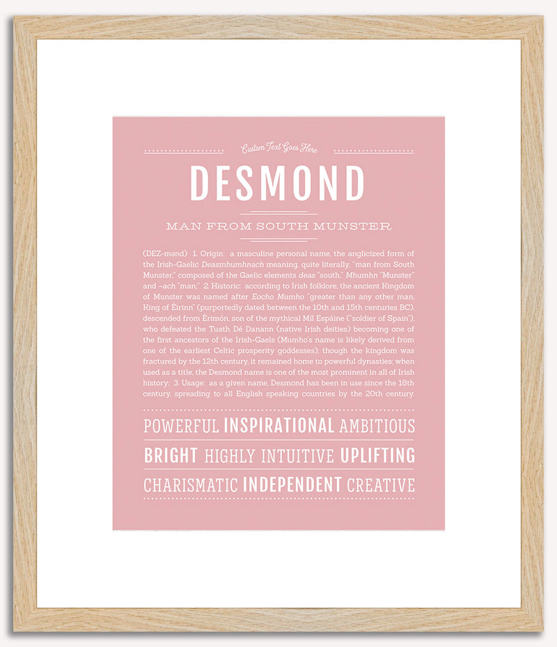 Desmond | Name Art Print