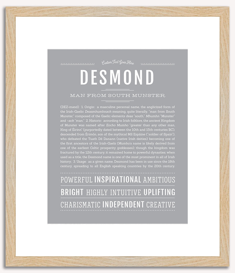 Desmond | Name Art Print