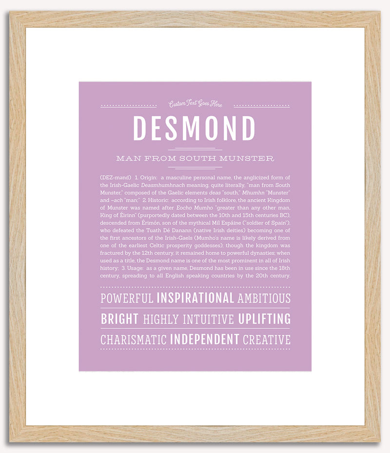 Desmond | Name Art Print