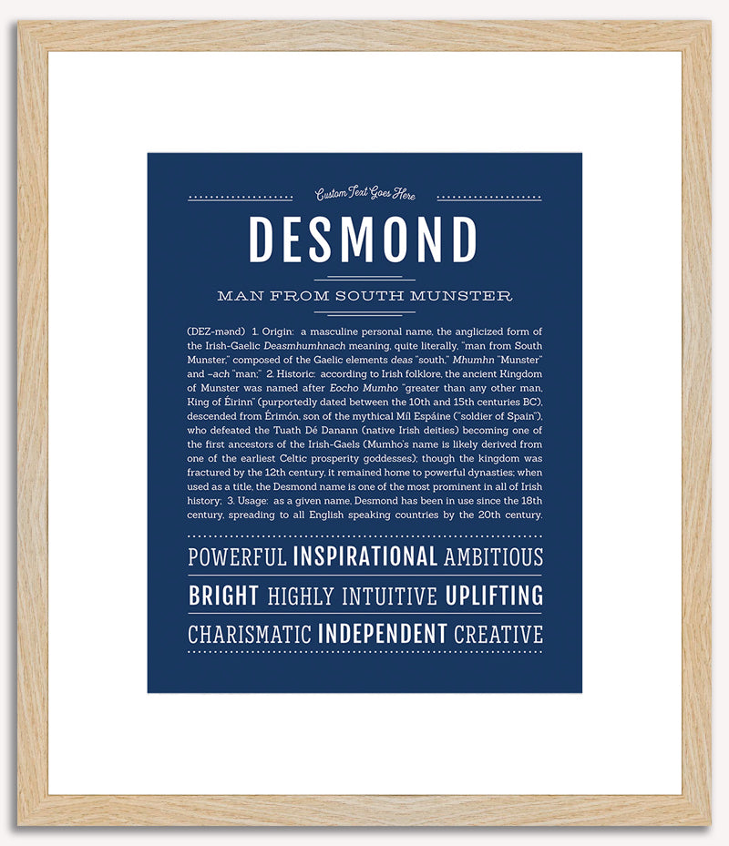 Desmond | Name Art Print