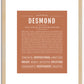 Desmond | Name Art Print