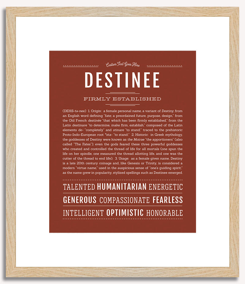 Destinee | Name Art Print