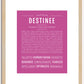 Destinee | Name Art Print