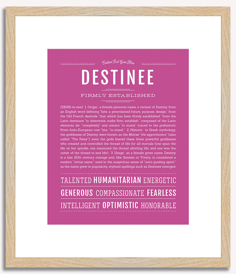 Destinee | Name Art Print