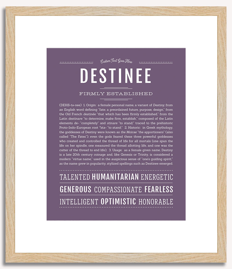 Destinee | Name Art Print