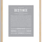 Destinee | Name Art Print