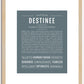 Destinee | Name Art Print