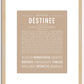 Destinee | Name Art Print