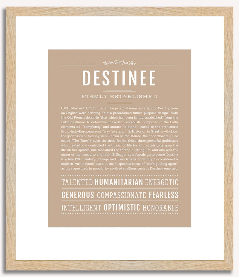 Destinee | Name Art Print