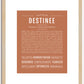 Destinee | Name Art Print