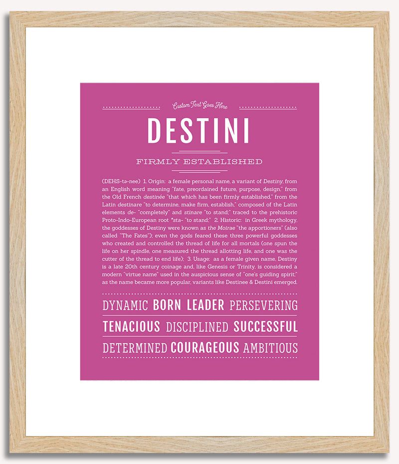 Destini | Name Art Print