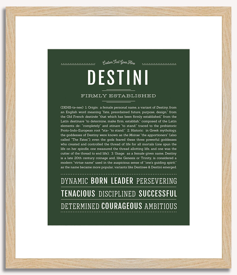 Destini | Name Art Print