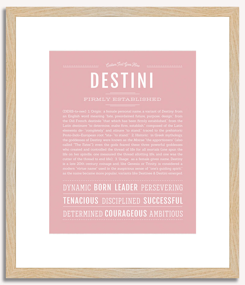 Destini | Name Art Print