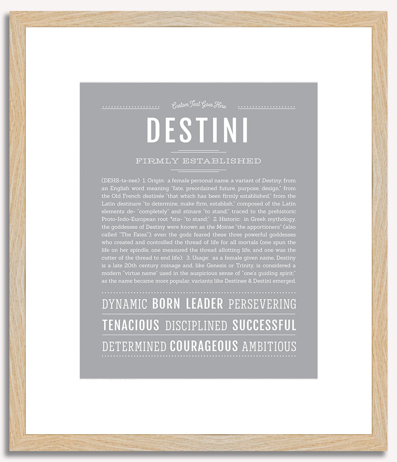 Destini | Name Art Print