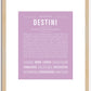 Destini | Name Art Print