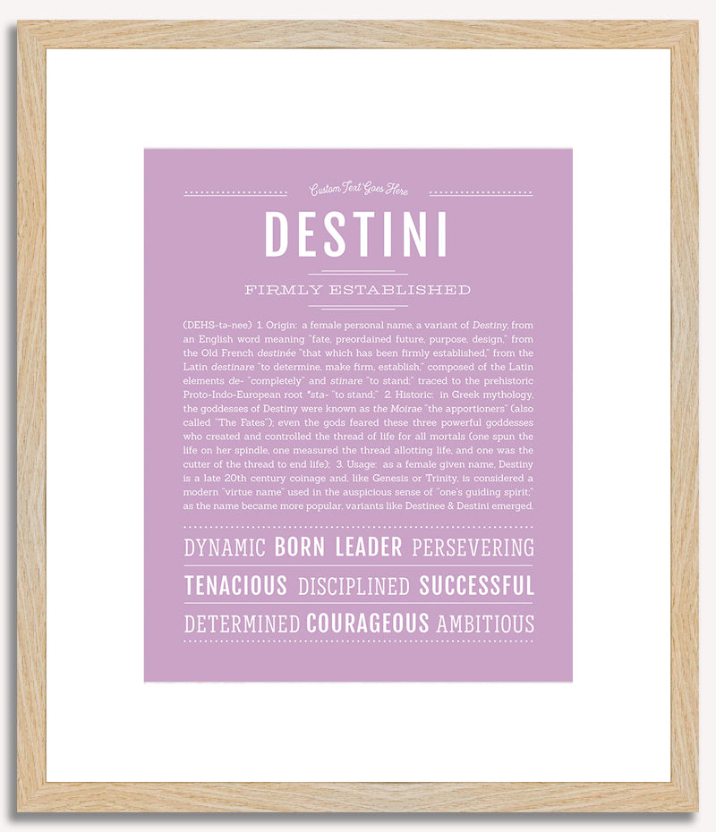 Destini | Name Art Print