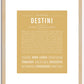 Destini | Name Art Print