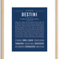 Destini | Name Art Print