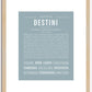 Destini | Name Art Print