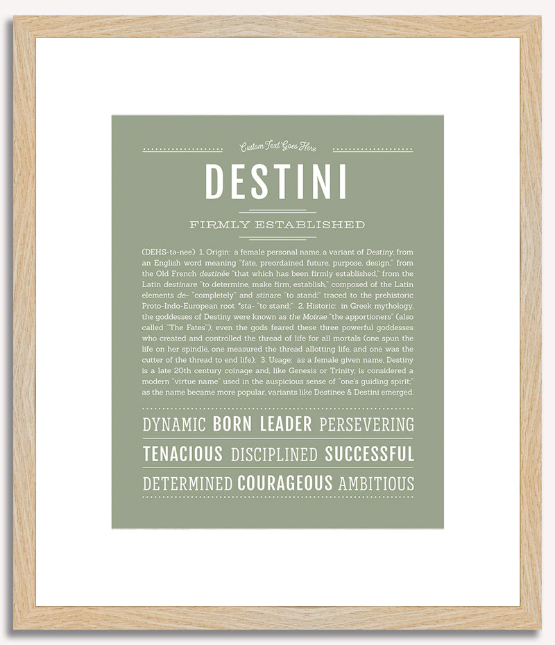 Destini | Name Art Print