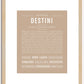 Destini | Name Art Print