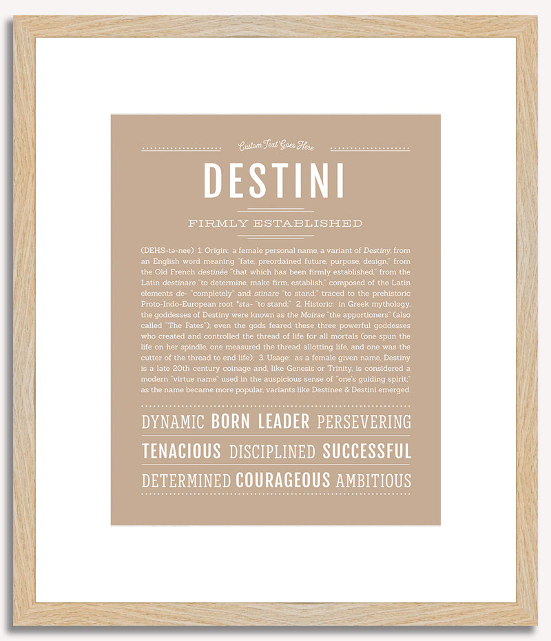 Destini | Name Art Print