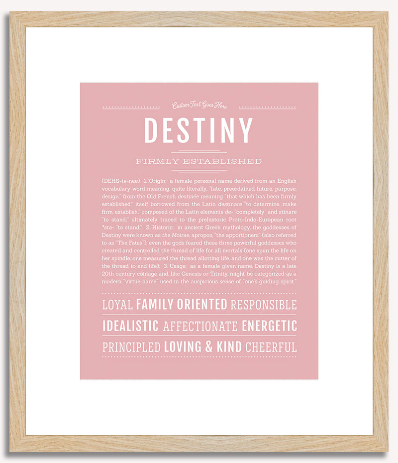 Destiny | Name Art Print